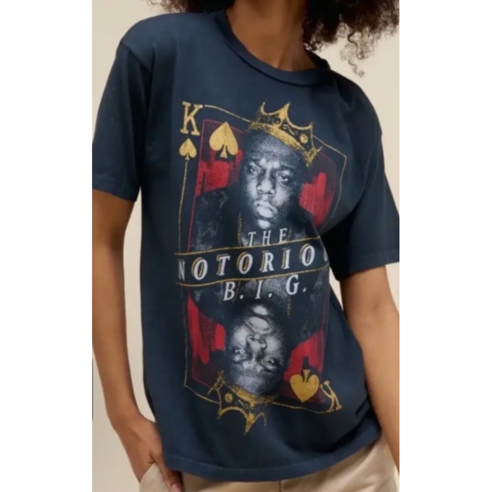 Biggie Smalls Daydreamer T-Shirt Notorious BIG King Of Spades Oversized Sz S Tee